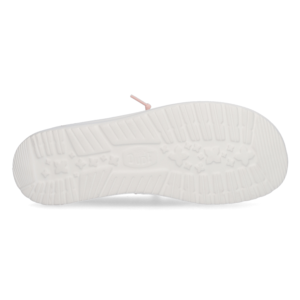 Wendy Crochet Lace Dames Instappers Pale Pink