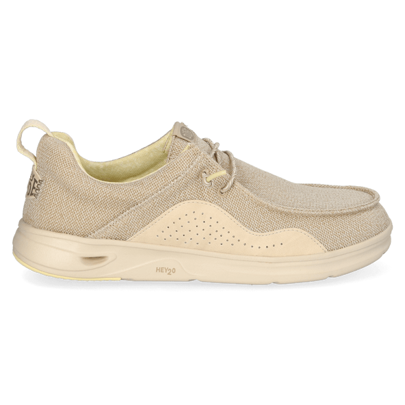 Wally Hey2O Mesh Heren Instappers Irish Cream/Wood Ash