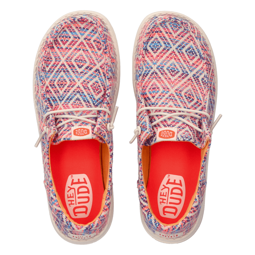Wendy Funk Surf Dames Instappers Baja Blue/Pink/Multi