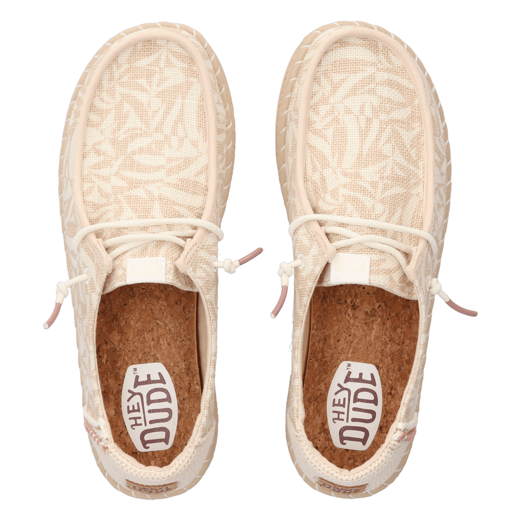 HEYDUDE Wendy Espadrille Retro Palm Dames Roze HD43179 77U HEYDUDE Wendy Espadrille Retro Palm Dames Roze HD43179 77U
