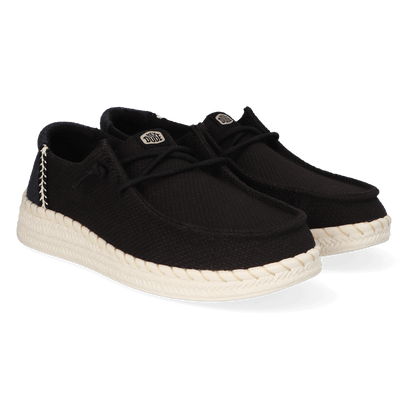 Wendy Espadrille Woven Dames Instappers Black