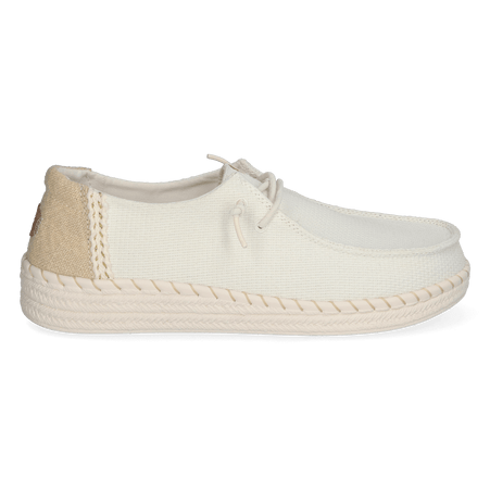 Wendy Espadrille Woven Dames Instappers White