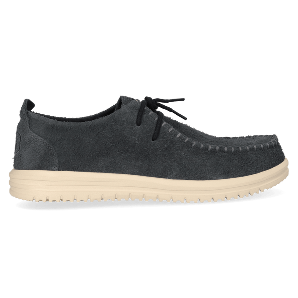Wally NXT Moc Heren Mocassins Suede Black/Wood Ash