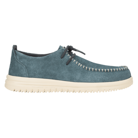 Wally NXT Heren Mocassins Suede Stormy Blue/Wood Ash