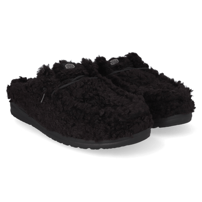 Wally Slipper Heren Instappers Black/Black