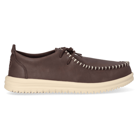 Wally NXT Moc Leather Heren Mocassins Black/Wood Ash