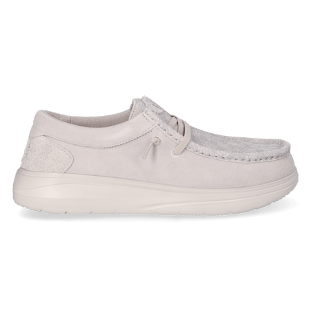 Wendy Comf Suede Lace Print Dames Instappers Lilac