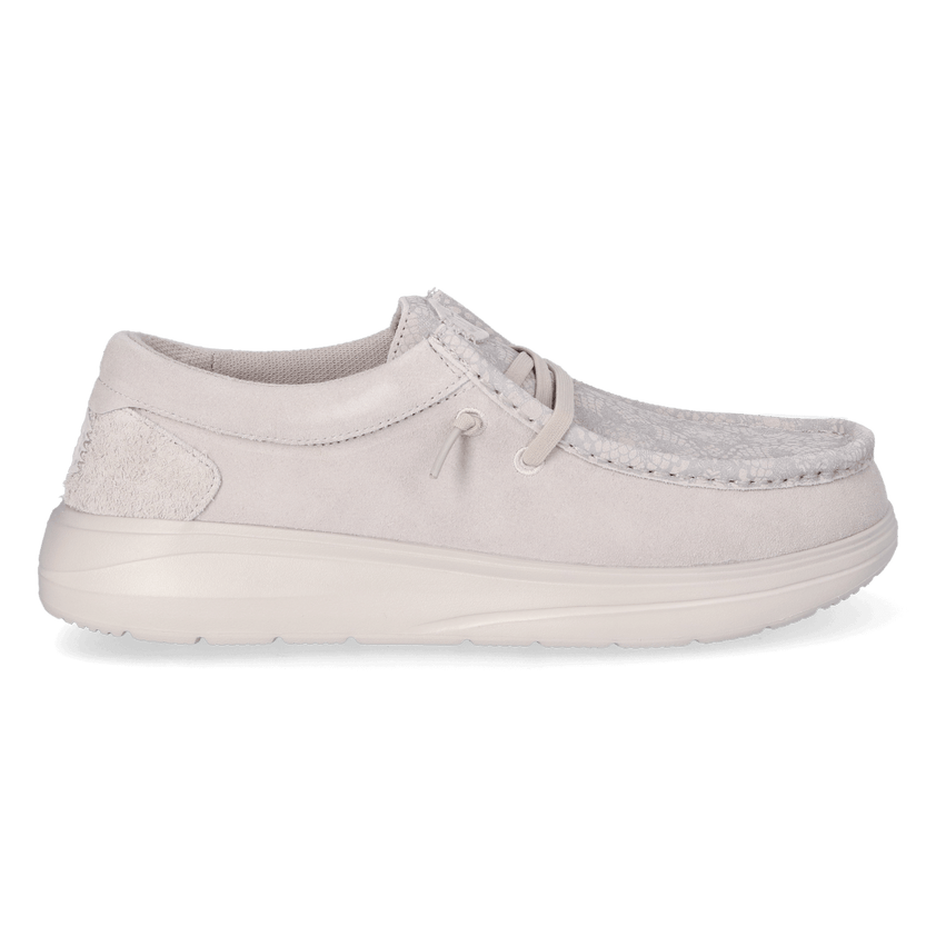 Wendy Comf Suede Lace Print Dames Instappers Lilac