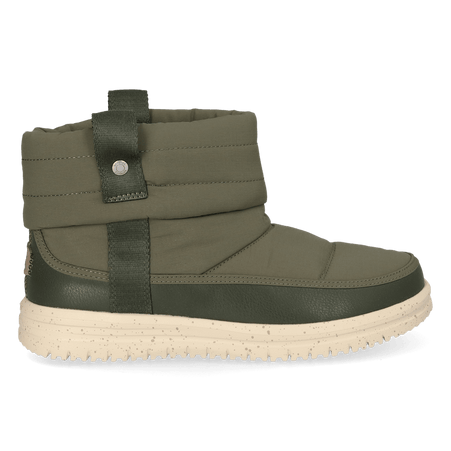 Camden Cuff Nylon Quilt Dames Boots Dark Olive