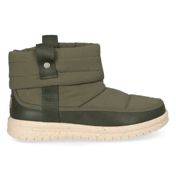 Camden Cuff Nylon Quilt Dames Boots Dark Olive