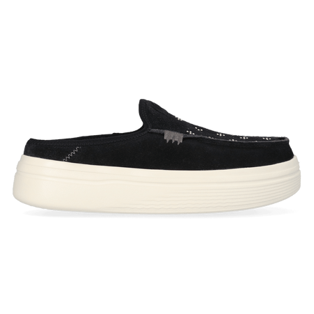 Austin Lift Suede Stud Dames Instappers Black 