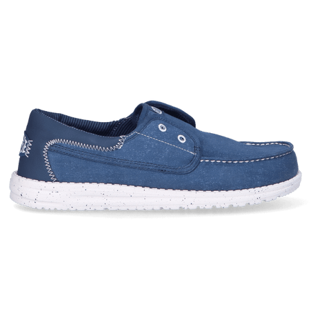 Wally Cru Stretch Canvas Heren Loafers Ensign Blue/Multi