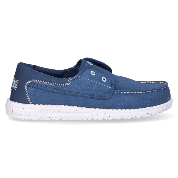 Wally Cru Stretch Canvas Heren Loafers Ensign Blue/Multi