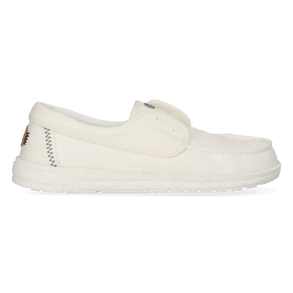 Wendy Cru Stretch Canvas Dames Loafers Snow White