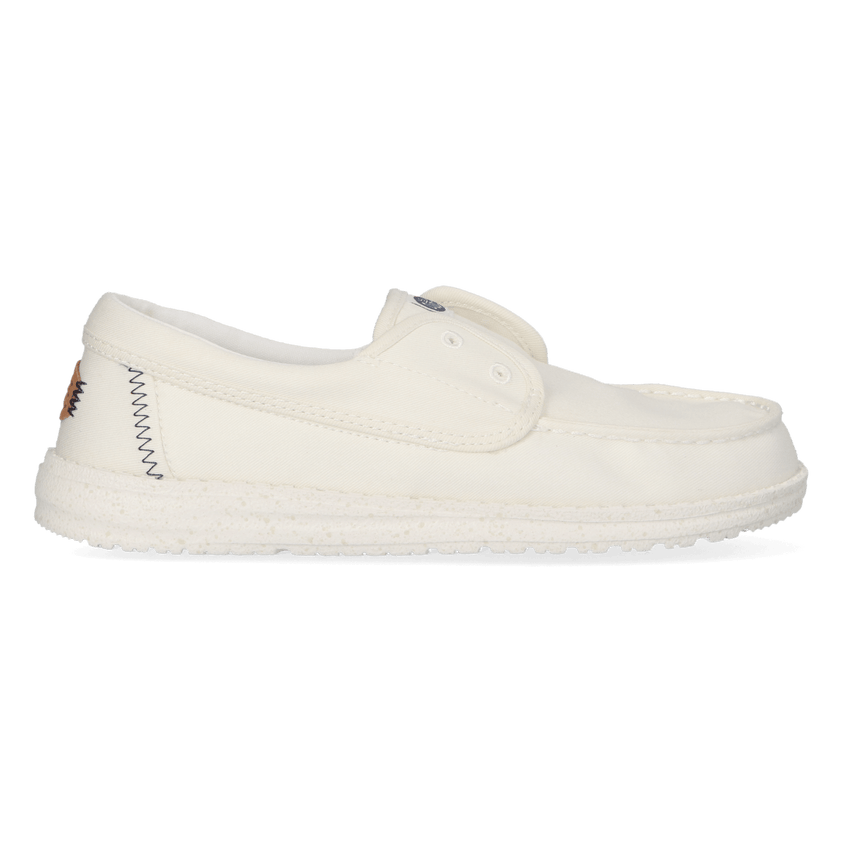 Wendy Cru Stretch Canvas Dames Loafers Snow White