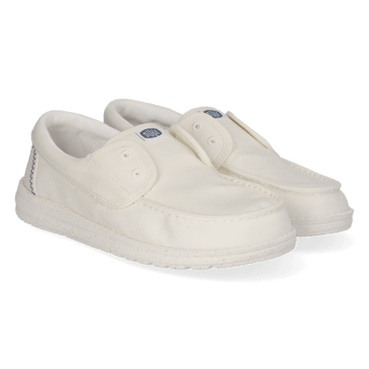 Wendy Cru Stretch Canvas Dames Loafers Snow White