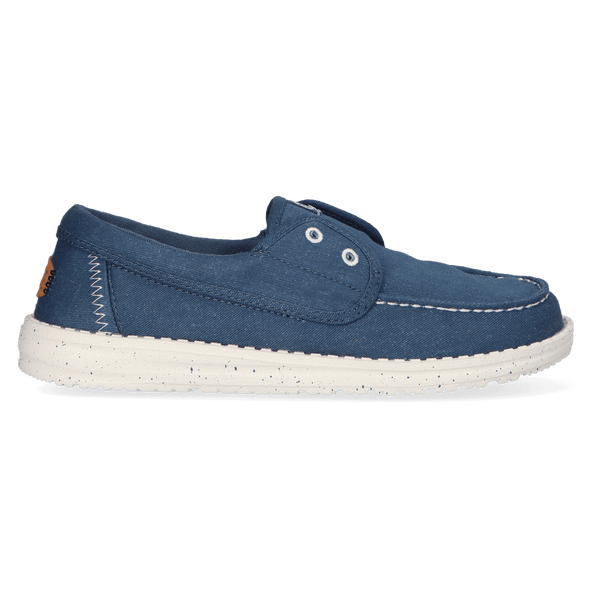 Wendy Cru Stretch Canvas Dames Loafers Ensign Blue