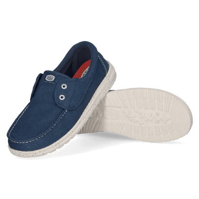 Wendy Cru Stretch Canvas Dames Loafers Ensign Blue