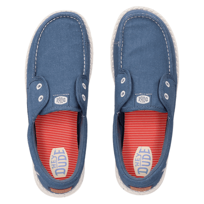 Wendy Cru Stretch Canvas Dames Loafers Ensign Blue
