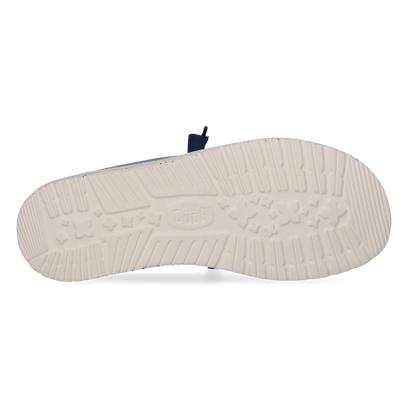 Wendy Chambray Grid Dames Instappers Ensign Blue