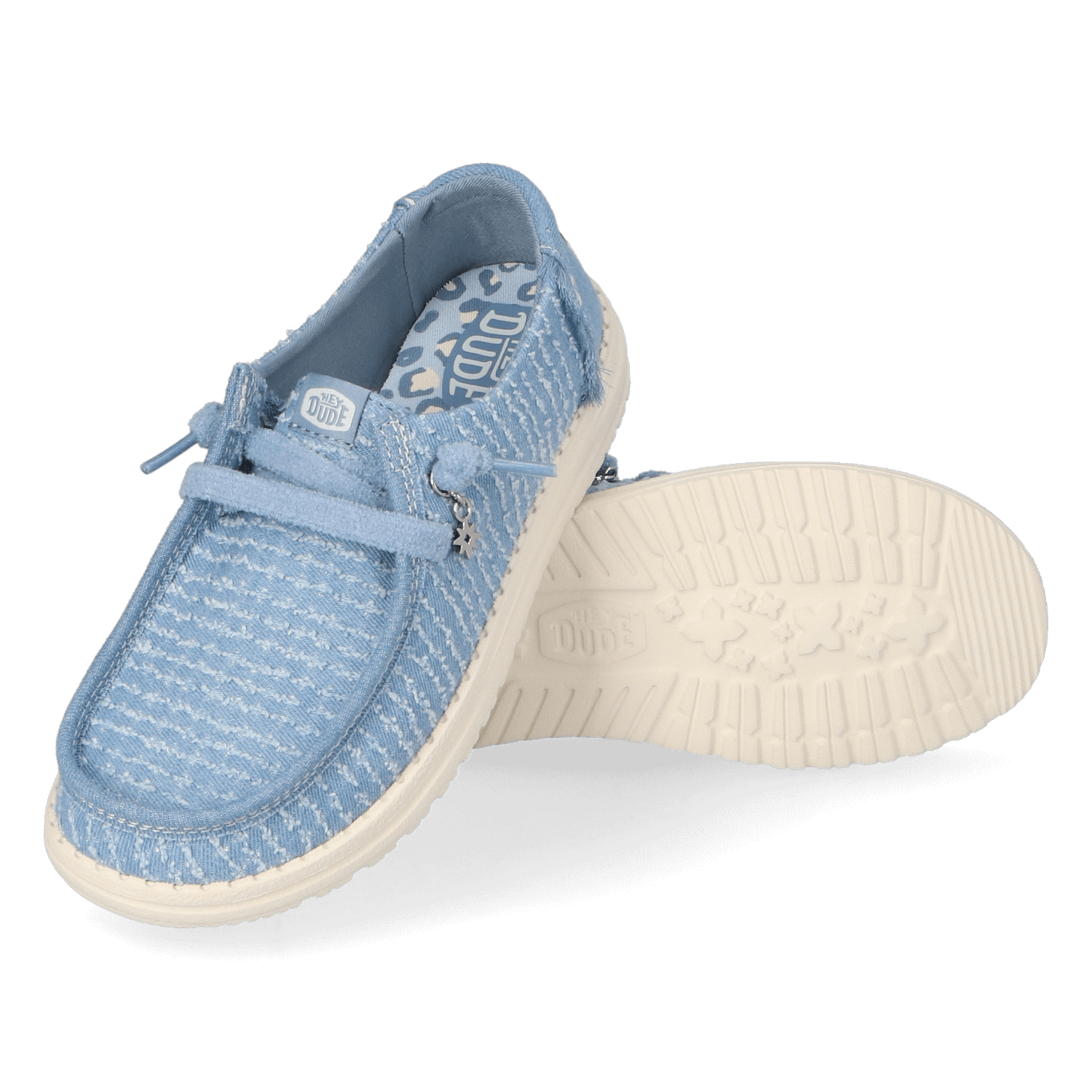 HEYDUDE Wendy Frayed Canvas Dames Instappers Blauw HD45203 4UG HEYDUDE Wendy Frayed Canvas Dames Instappers Blauw HD45203 4UG