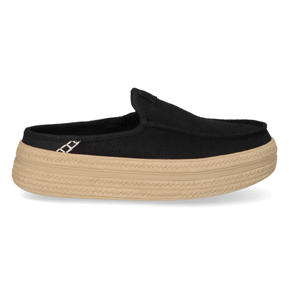 Austin Lift Espadrille Woven Dames Instappers Black