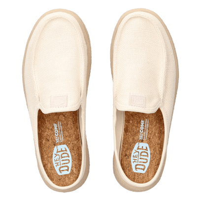 Austin Lift Espadrille Woven Dames Instappers Egret