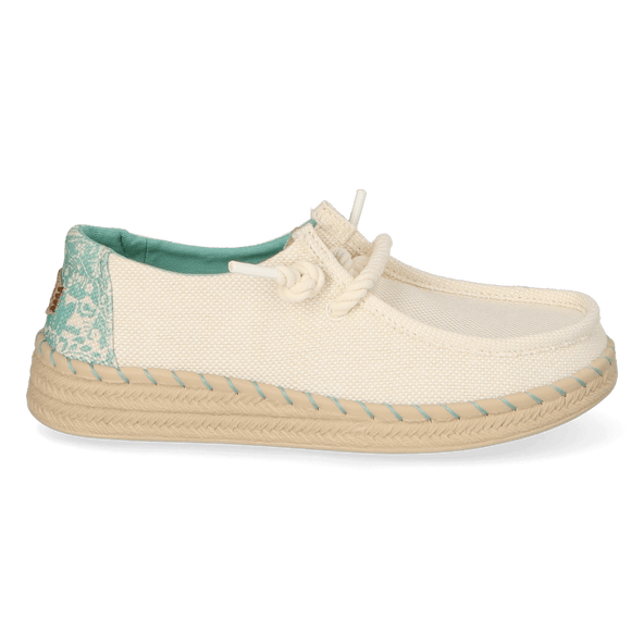 Wendy Espadrille Hibiscus Dames Instappers Egret/Multi