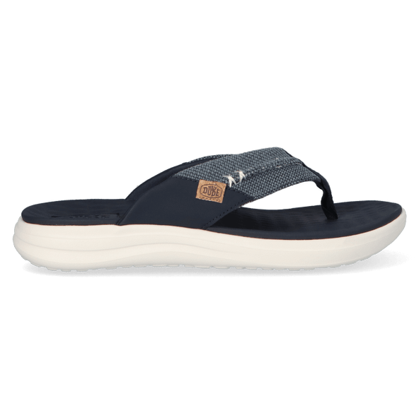 Finn Flip Braided Heren Teenslippers Navy