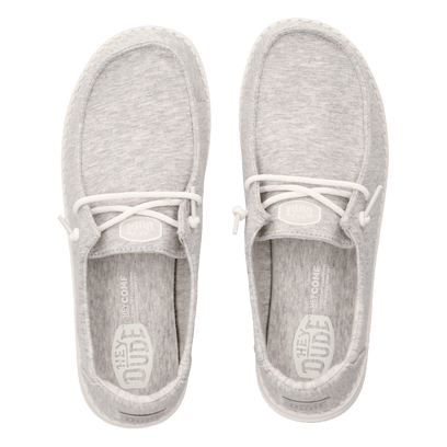 Wendy Stretch Jersey Dames Instappers Light Grey