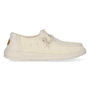Wendy Sequin Lace Dames Instappers Ivory