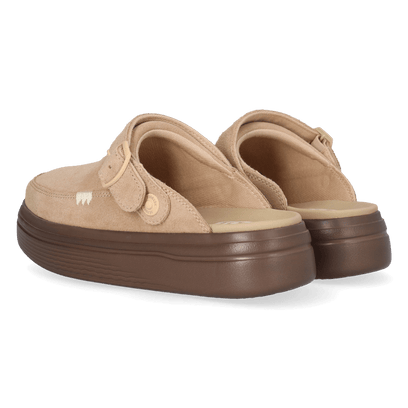 Austin Lift Dames Clogs Suede Sesame/Multi