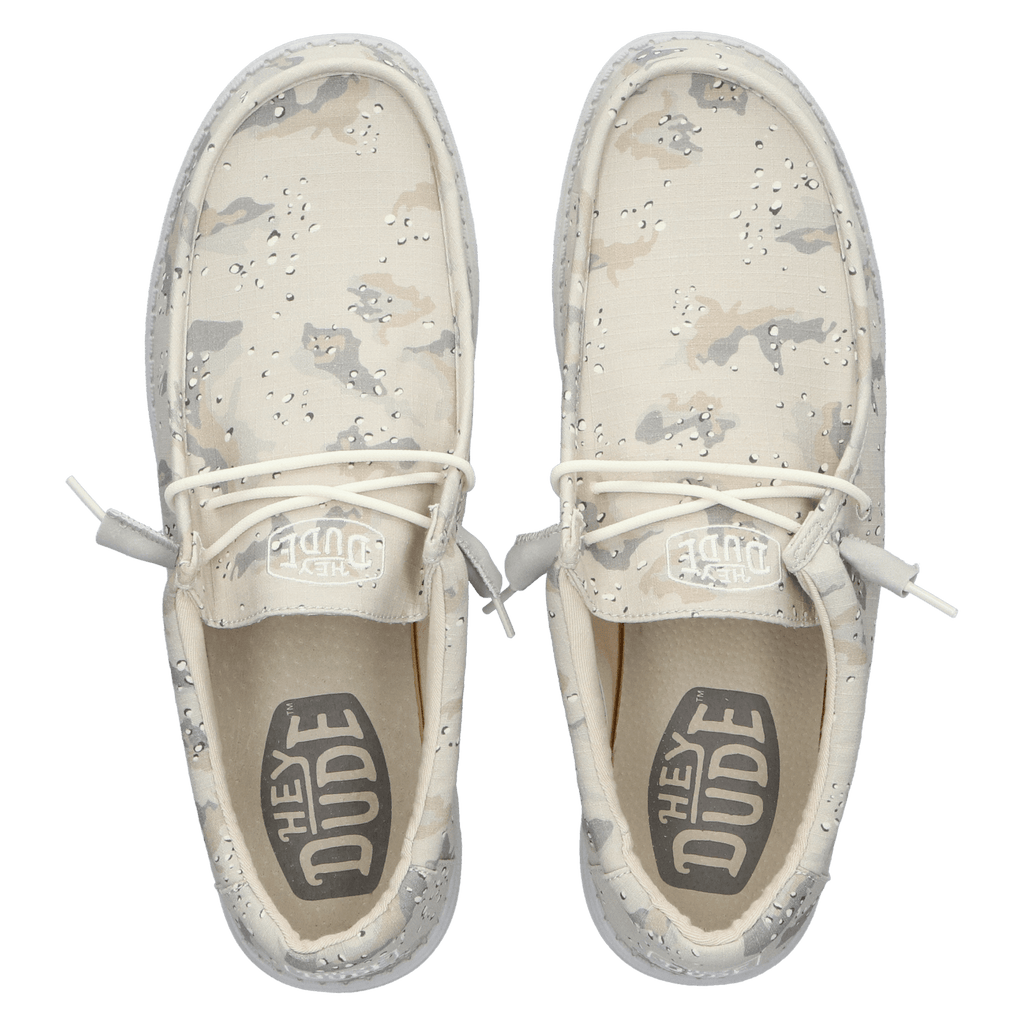 Wally Camouflage Heren Instappers Greyscale Desert Camo