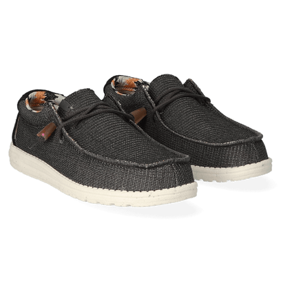 Wally Knit Heren Instappers Charcoal