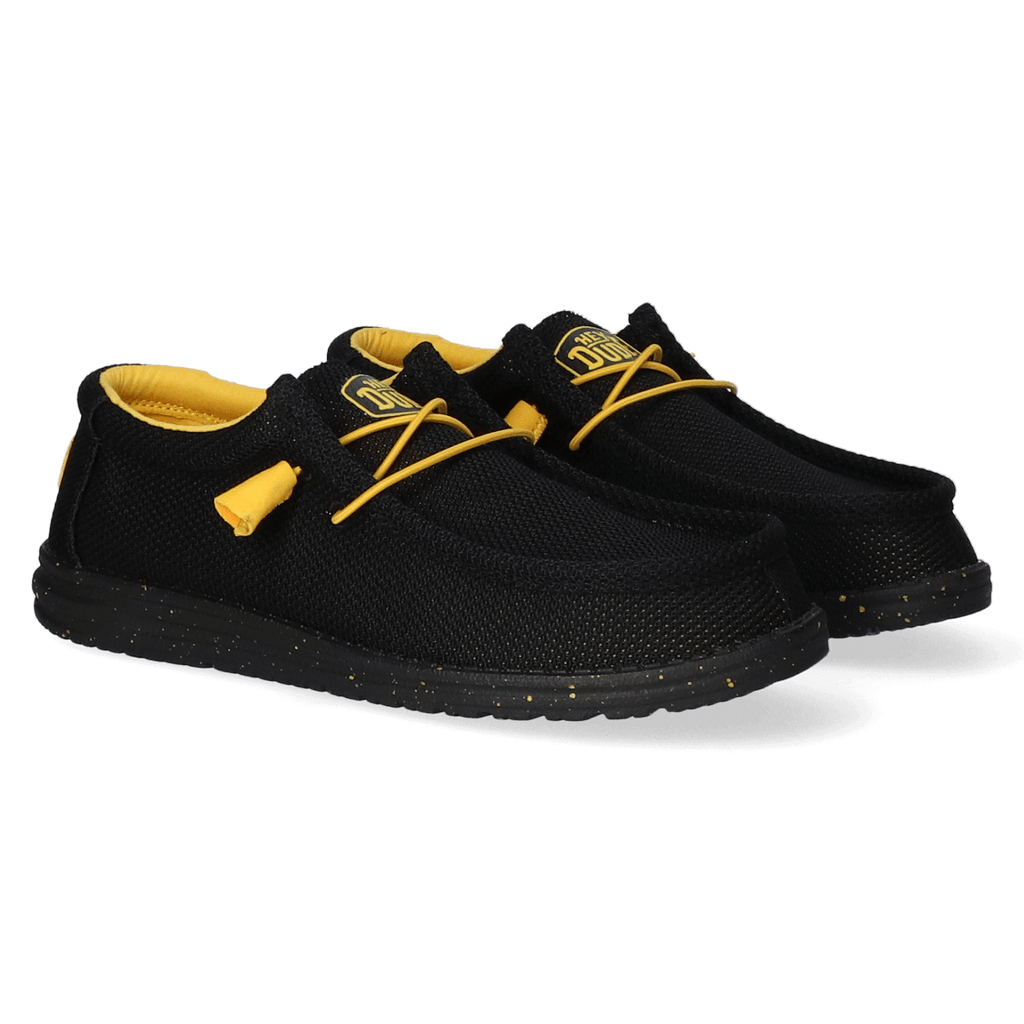 Wally Sox Heren Instappers Black/Yellow