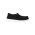 Wally Youth Slub Canvas Jongens Instappers Black