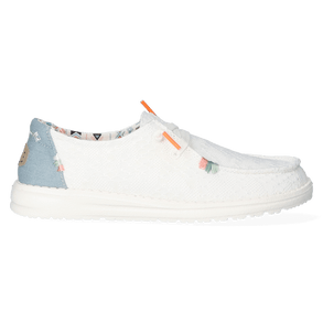 Wendy Boho Dames Instappers White Crochet