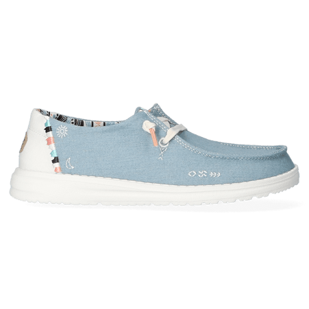 Wendy Boho Dames Instappers Light Denim