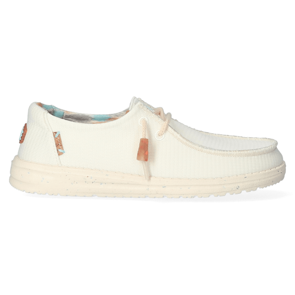 Wendy Knit Dames Instappers White