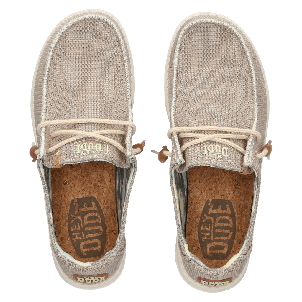 Wendy Knit Dames Instappers Tan