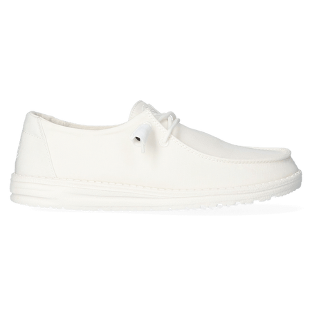 Wendy Slub Dames Instappers White