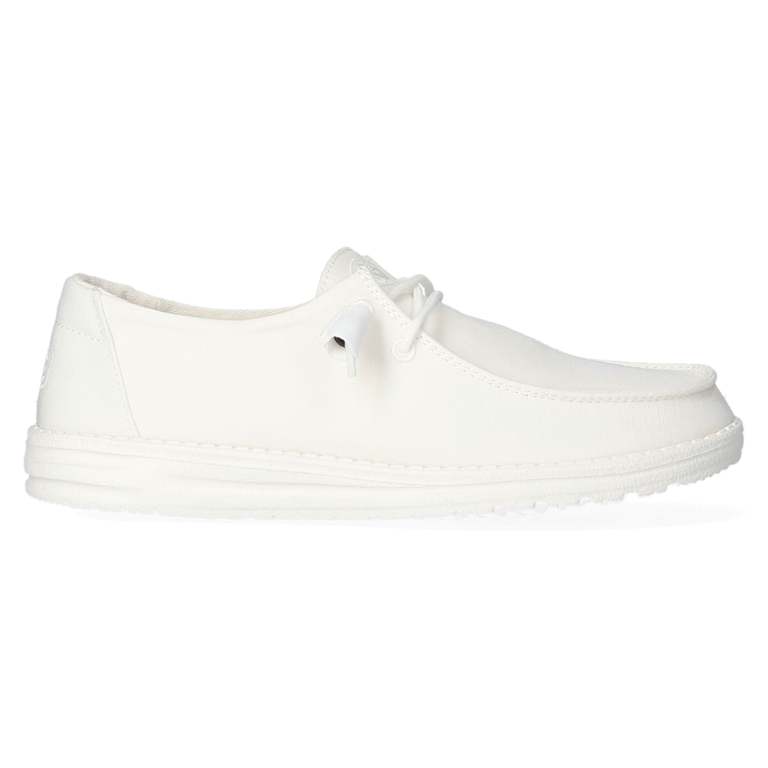 Wendy Slub Dames Instappers White
