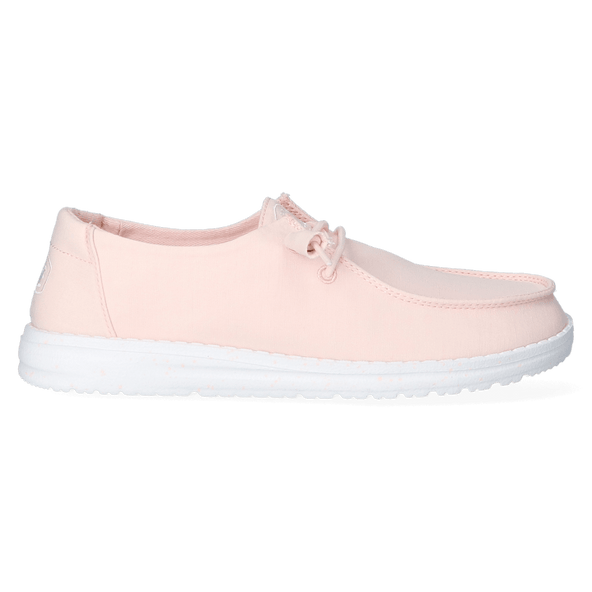 Wendy Slub Canvas Dames Instappers Pink
