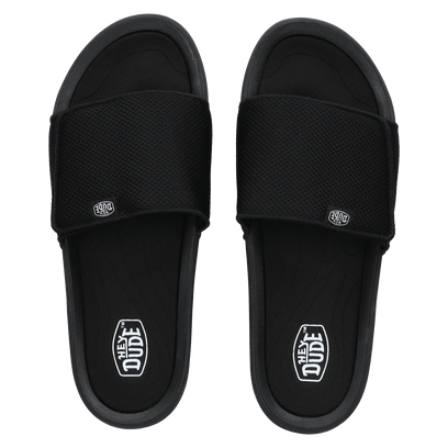 Phoenix Basic Knit Heren Slippers Black