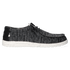 Wally Sox Stitch Heren Instappers Black White