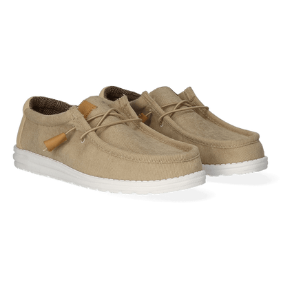 Wally Corduroy Heren Instappers Tan