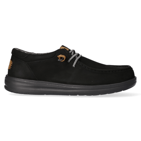 Wally Grip Craft Leather Heren Instappers Black
