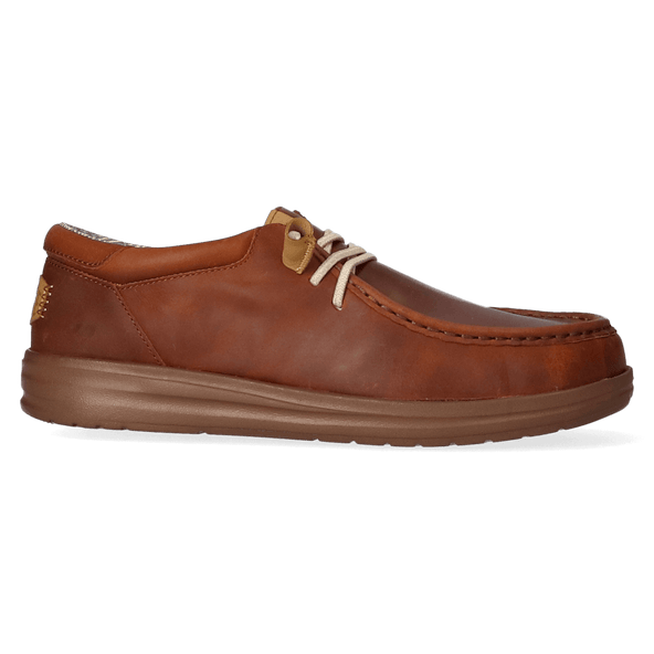 Wally Grip Craft Leather Heren Instappers Brown