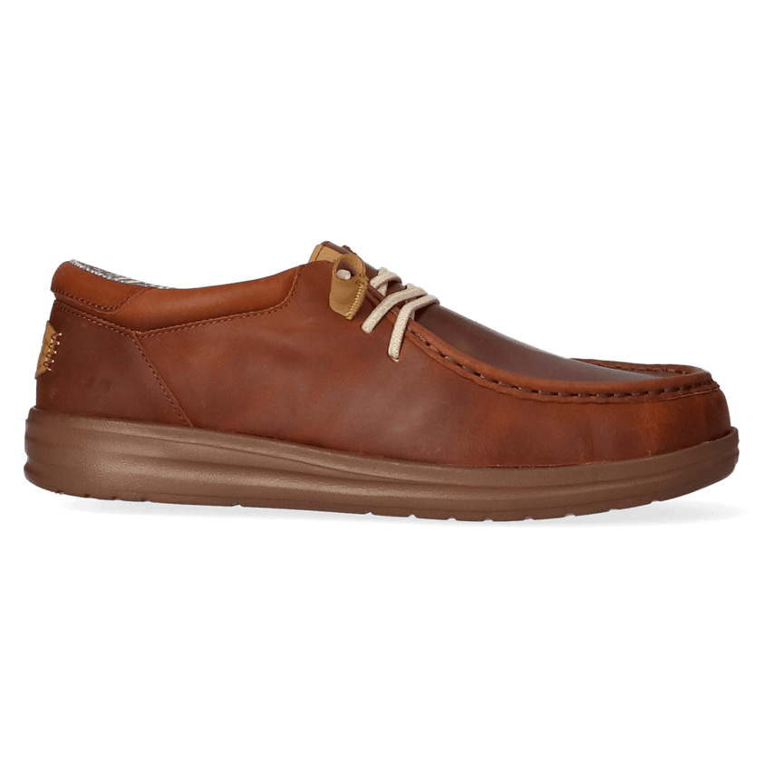 Wally Grip Craft Leather Heren Instappers Brown