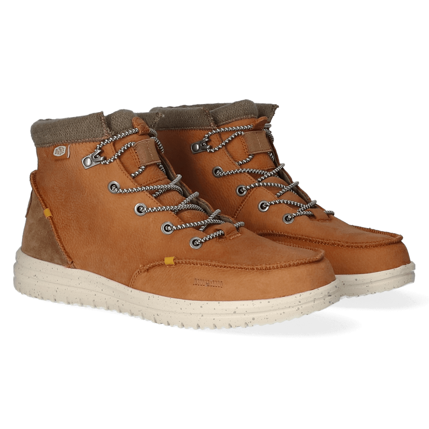 Bradley Leather Heren Boots Cognac HD40189-21N | HEYDUDE